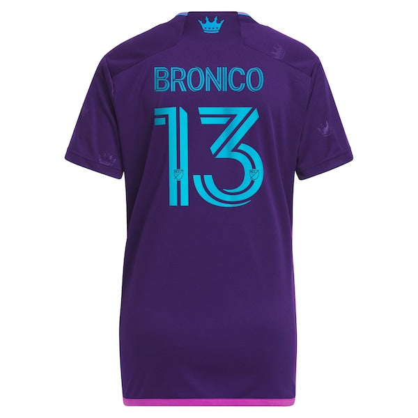 Brandt Bronico Charlotte FC adidas Women's 2023 Crown Jewel Kit Replica Jersey - Purple