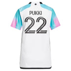 Teemu Pukki Minnesota United FC adidas Women's 2024 The Northern Lights Kit Replica Player Jersey - White