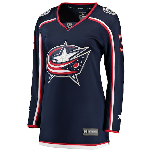 Charlie Coyle Columbus Blue Jackets  Women's Home Breakaway Jersey - Navy