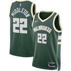 Khris Middleton Milwaukee Bucks Nike Unisex Swingman Jersey - Icon Edition - Hunter Green