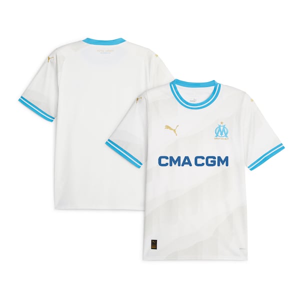 Olympique Marseille Puma 2023/24 Home Replica Jersey - White
