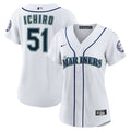 Women's Seattle Mariners Ichiro Suzuki Nike White 2025 Baseball Hall of Fame Replica Jersey