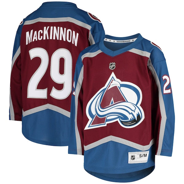 Nathan MacKinnon Colorado Avalanche Youth Home Replica Player Jersey - Burgundy