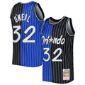 Shaquille O'Neal Orlando Magic Hardwood Classics 1994/95 Split Swingman Jersey - Blue/Black