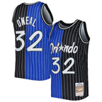 Shaquille O'Neal Orlando Magic Hardwood Classics 1994/95 Split Swingman Jersey - Blue/Black
