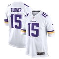 Dallas Turner Minnesota Vikings Nike Game Jersey -  White/Purple