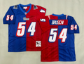 Tedy Bruschi New England Patriots Authentic Split Throwback Retired Player Jersey