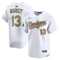 Max Muncy Los Angeles Dodgers Nike 2025 Gold World Series Champions Limited Jersey - White
