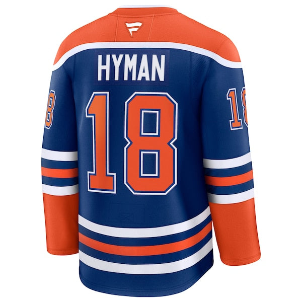 Zach Hyman Edmonton Oilers  2025 Stanley Cup Final Home Premium Jersey - Royal
