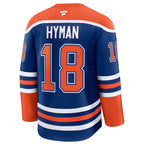 Zach Hyman Edmonton Oilers  2025 Stanley Cup Final Home Premium Jersey - Royal