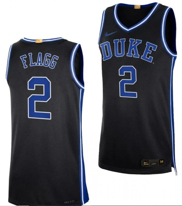 Cooper Flagg Duke Blue Devils #2 Basketball Jersey - Black