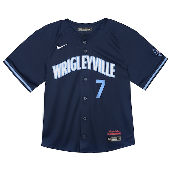 Dansby Swanson Chicago Cubs Nike Toddler City Connect Limited Player Jersey - Navy