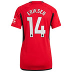Christian Eriksen Manchester United adidas Women's 2023/24 Home Replica Player Jersey - Red/Green