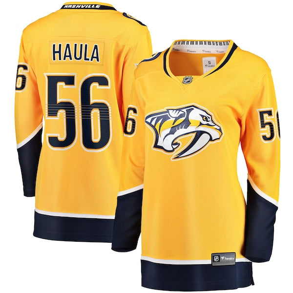 Erik Haula Nashville Predators  Women's Home Breakaway Player Jersey - Gold