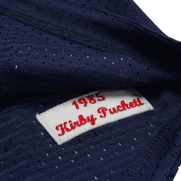 Kirby Puckett Minnesota Twins 1985 Authentic Cooperstown Collection Mesh Batting Practice Jersey - Navy
