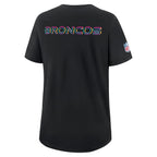 Denver Broncos Nike Women's 2025 NFL Crucial Catch Tri-Blend Dri-FIT T-Shirt - Black
