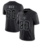 Men's Nike Jerry Rice Black San Francisco 49ers Retired Player RFLCTV Limited Jersey