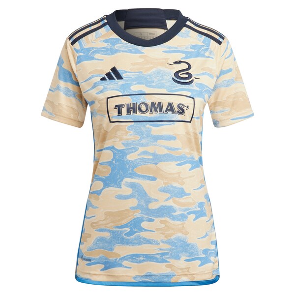 Philadelphia Union adidas Women's 2024 For Philly Replica Custom Jersey - Tan
