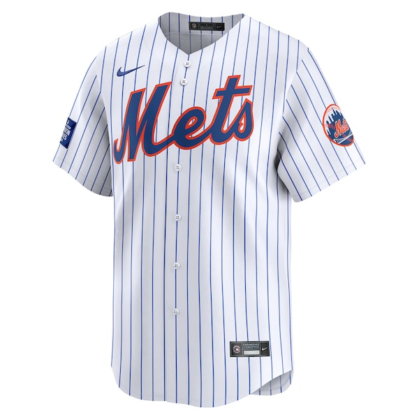 New York Mets Nike 2024 MLB World Tour London Series Home Limited Jersey – White