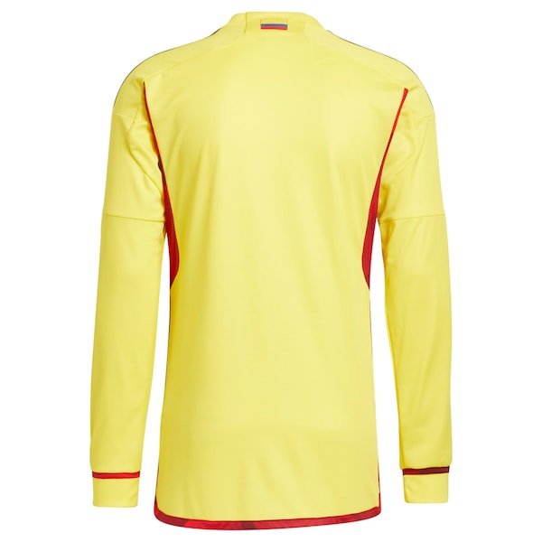 Colombia National Team adidas 2022/23 Home Replica Long Sleeve Blank Jersey - Yellow