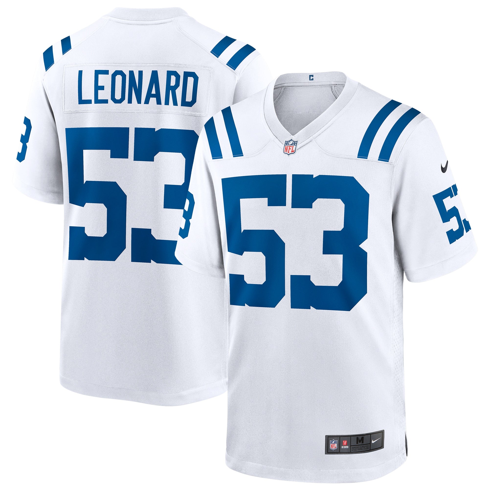 Shaquille Leonard Indianapolis Colts Nike Game Player Jersey - Royal/White