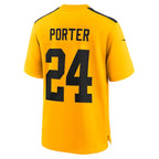 Joey Porter Jr. Pittsburgh Steelers Nike Alternate 1933 Throwback Game Jersey - Gold/Black