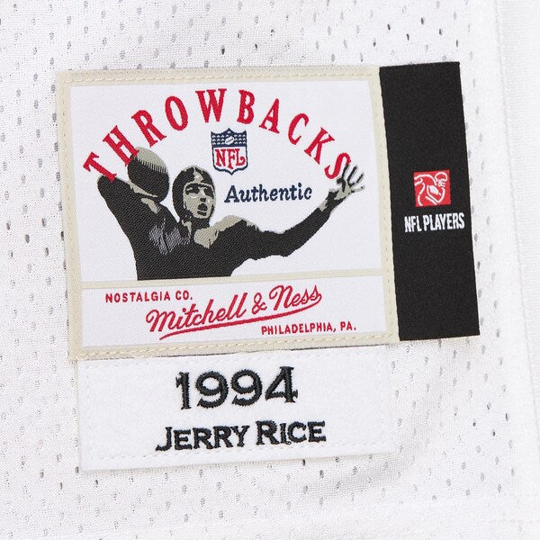 Jerry Rice San Francisco 49ers 1994  Authentic Throwback Retired Player Jersey - White