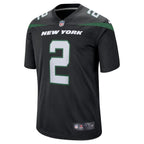 Zach Wilson New York Jets Nike Alternate Game Jersey - Black/Green/White