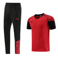 Puma Short Sleeve Training Jersey Set-PD02- Red/Black