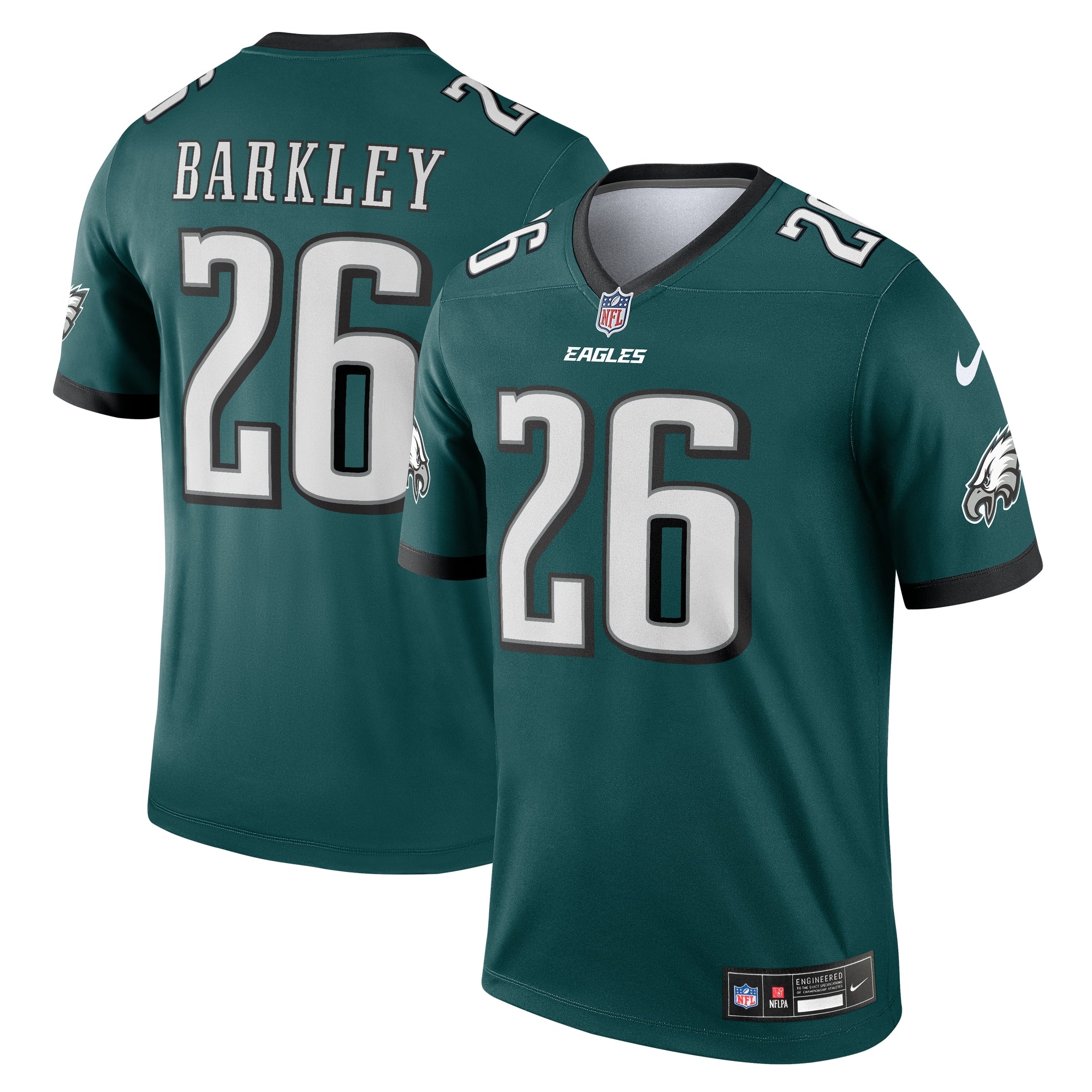 Saquon Barkley Philadelphia Eagles Nike  Legend Player Performance Top - Black/Green/Kelly Green