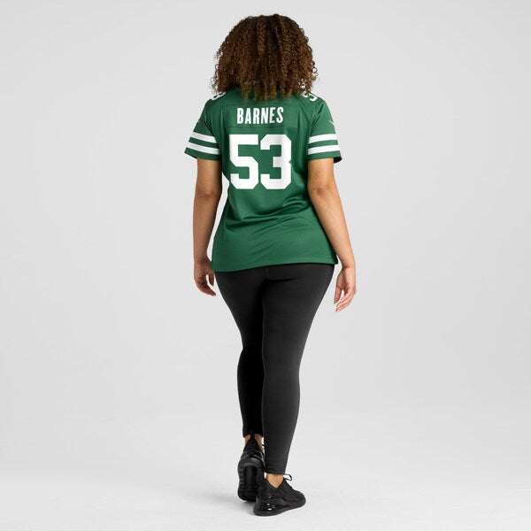Zaire Barnes New York Jets Nike Women's Team Game Jersey - Legacy Green