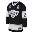 Luc Robitaille Los Angeles Kings Youth 1992 Blue Line Player Jersey - Black