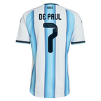Rodrigo De Paul Argentina National Team adidas 2026 Home Authentic Jersey - White