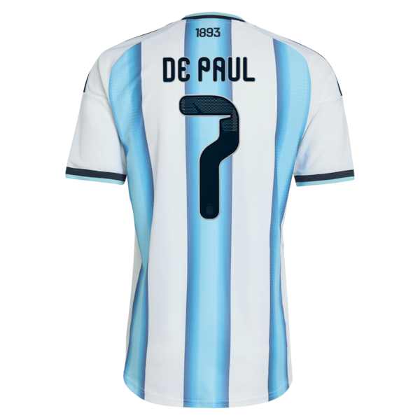 Rodrigo De Paul Argentina National Team adidas 2026 Home Authentic Jersey - White