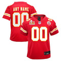 Kansas City Chiefs Nike Youth Super Bowl LIX Custom Team Game Jersey - Red