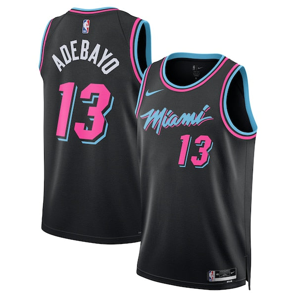 Bam Adebayo Miami Heat Nike Unisex 2025/26 Swingman Jersey - Black - City Edition