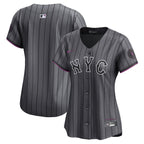 New York Mets Nike Women's 2024 City Connect Limited Player Jersey - Graphite