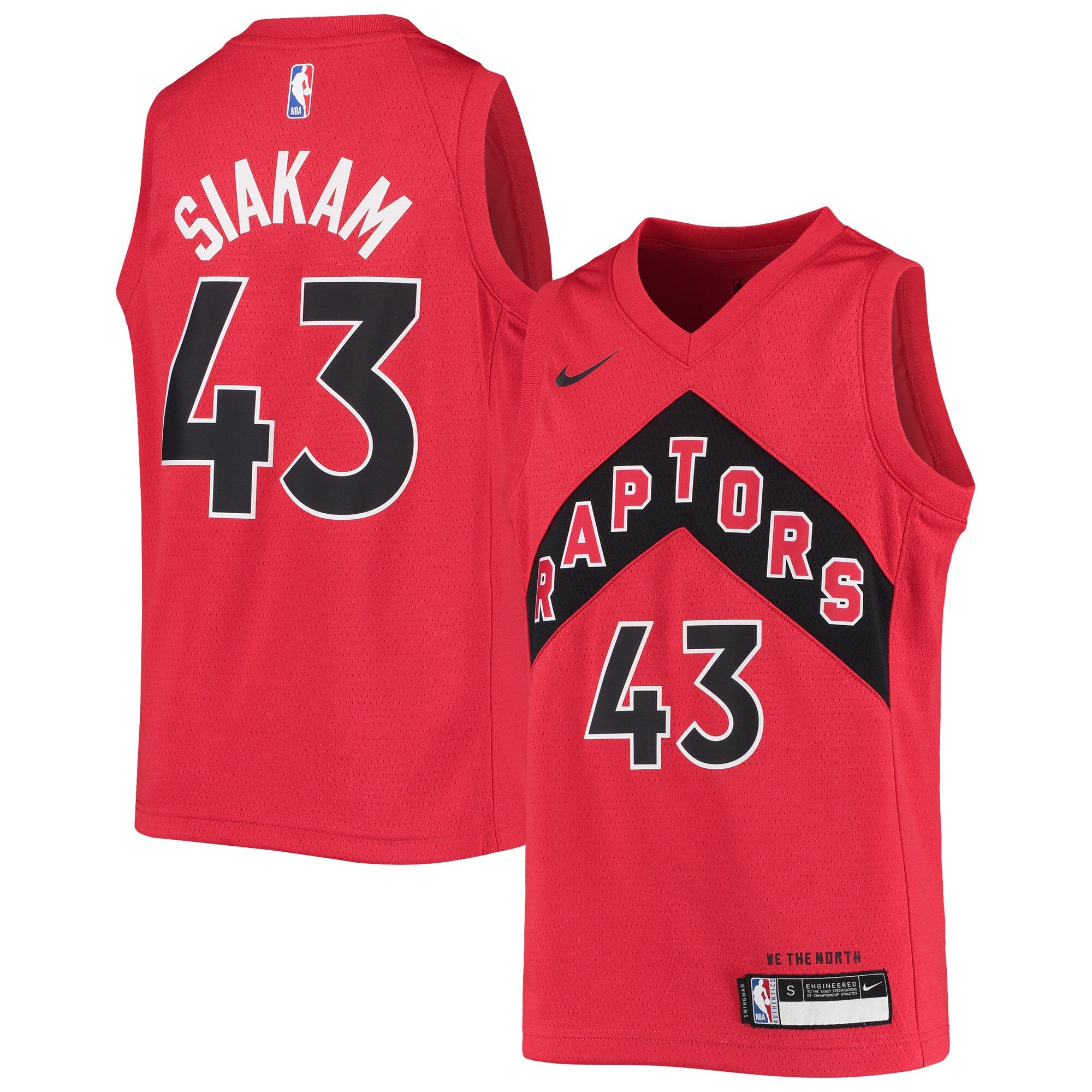 Pascal Siakam Toronto Raptors Nike Youth Swingman Jersey - Association Edition - White/Red
