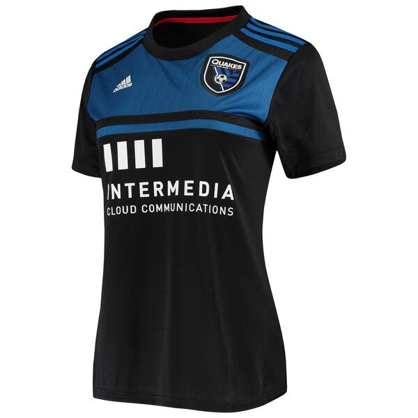 San Jose Earthquakes adidas Women's 2020 Replica Primary Jersey - Black