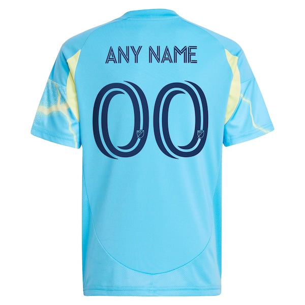 Philadelphia Union adidas Youth 2025 The Voltage Kit Replica Custom Jersey - Blue