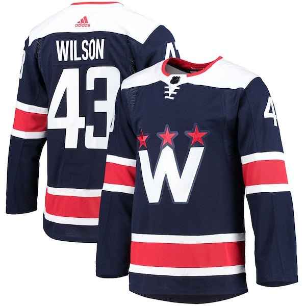 Tom Wilson Washington Capitals adidas Alternate Primegreen Authentic Player Jersey - Navy/Red