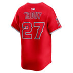 Mike Trout Los Angeles Angels Nike Alternate Limited Player Jersey - Red/White