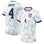 Naomi Girma USMNT Nike Youth 2025 Home Replica Player Jersey - White
