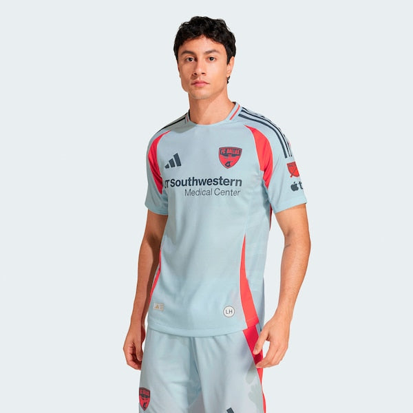 FC Dallas adidas 2025 The Inferno Kit Authentic Jersey - Light Blue