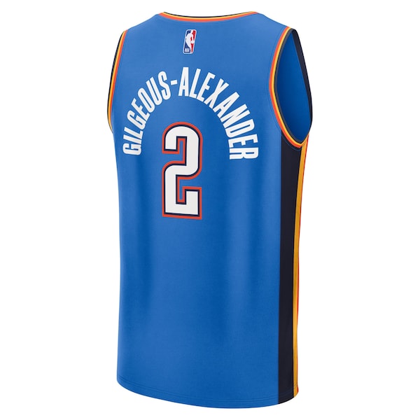 Shai Gilgeous-Alexander Oklahoma City Thunder  Fast Break Replica Player Jersey - Icon Edition - Blue