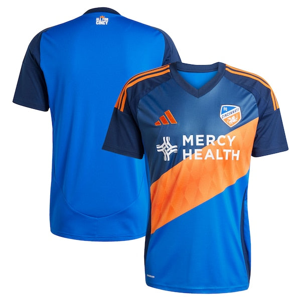 FC Cincinnati adidas 2025 Orange and Blue Legacy Kit Replica Jersey - Blue