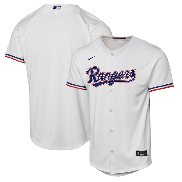 Texas Rangers Nike Youth Home Replica Jersey - White