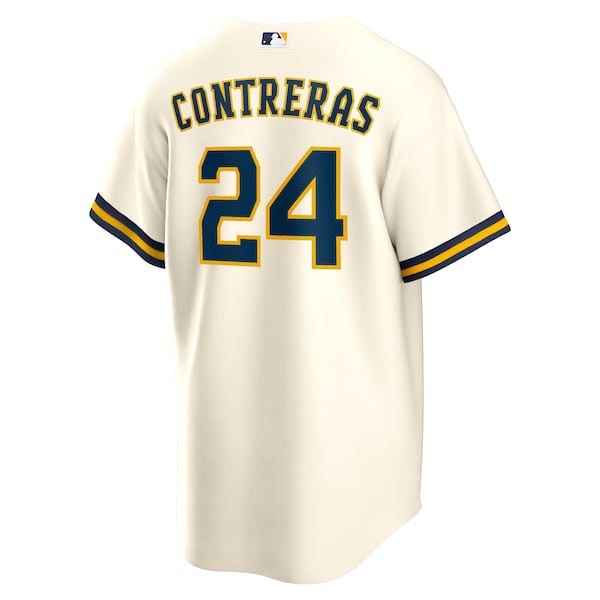 William Contreras Milwaukee Brewers Nike Home Replica Jersey - Cream
