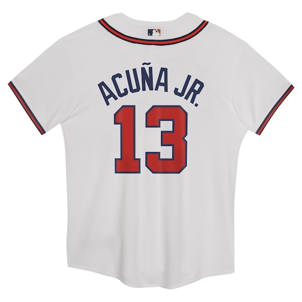 Ronald Acuña Jr. Atlanta Braves Nike Preschool Home Game Jersey - White