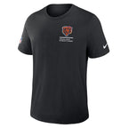 Chicago Bears Nike 2025 NFL Crucial Catch Tri-Blend Dri-FIT T-Shirt - Black